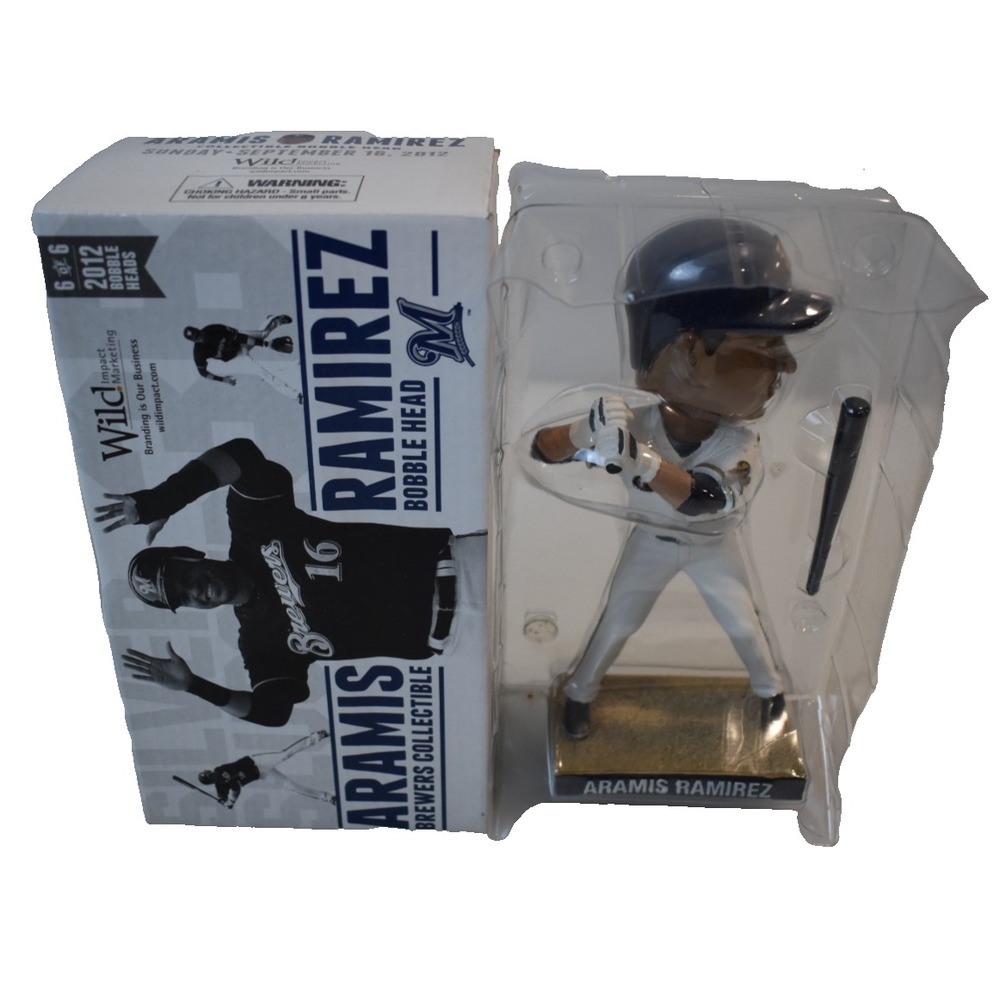Milwaukee Brewers SGA 9/16/2012 Aramis Ramirez Bobblehead Baseball